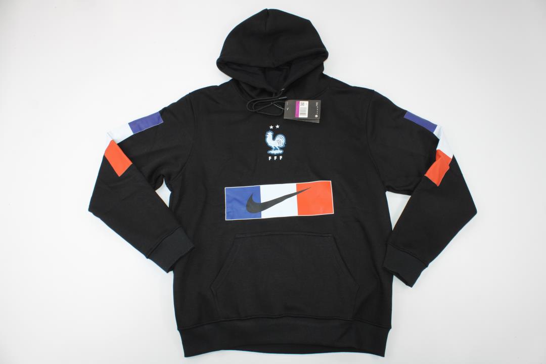 AAA Quality France 22/23 Hoodie - Black/Blue/Red